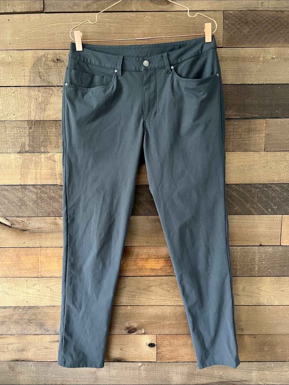 Lululemon Athletica Men's ABC Pant Slim 32" *Warpstreme in Gray/Black Size 32
